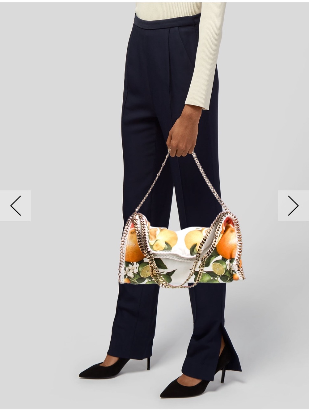 Stella McCartney- Authentic 🍀 ULTRA RARE! Citrus Print Fallabella Bag - Picture 2 of 6